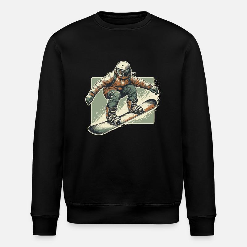 Snowboarder - Stanley/Stella Unisex Bio-Sweatshirt ROLLER - Schwarz