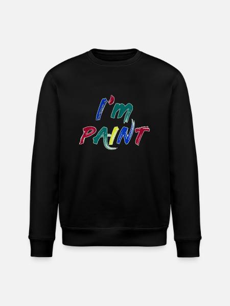 JEG ER MALING - JEG ELSKER AT FINGERMALE – FINGERMALING - Stanley/Stella økologisk unisex-sweatshirt ROLLER - sort
