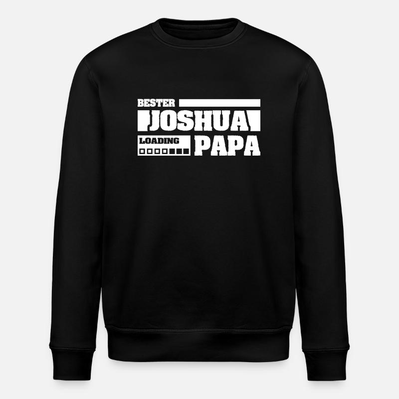 Prénom Joshua - Sweat bio ROLLER Stanley/Stella Unisexe - noir