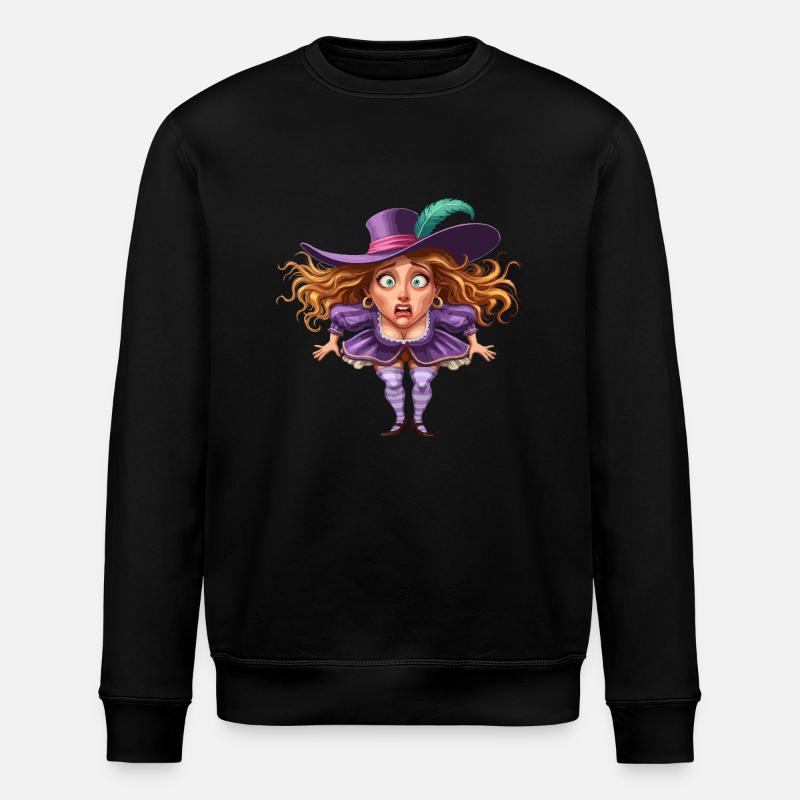 Scare me a hat - Stanley/Stella ROLLER Unisex Organic Sweatshirt - black