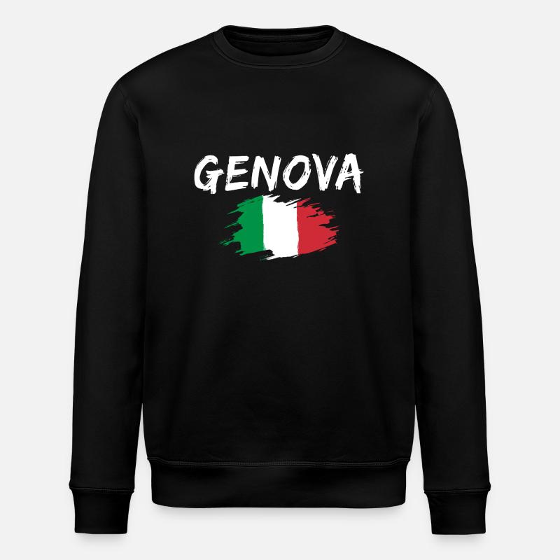 Gênes Italie Drapeau Gênes - Sweat bio ROLLER Stanley/Stella Unisexe - noir