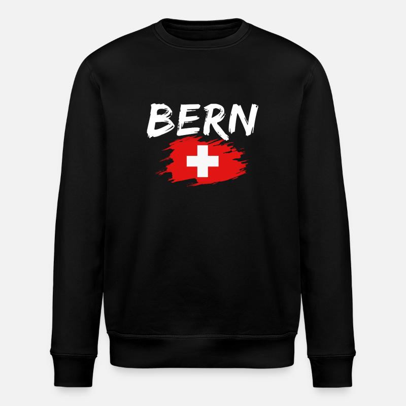 Berne Suisse Drapeau - Sweat bio ROLLER Stanley/Stella Unisexe - noir