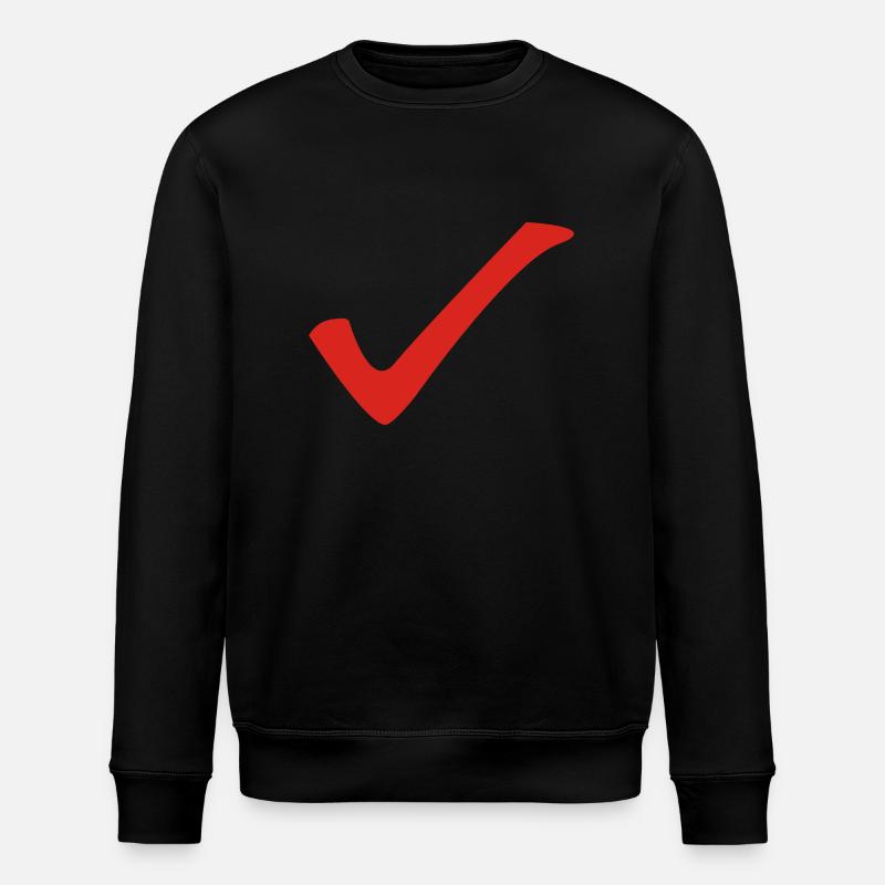 Check - Haken - Stanley/Stella Unisex Bio-Sweatshirt ROLLER - Schwarz