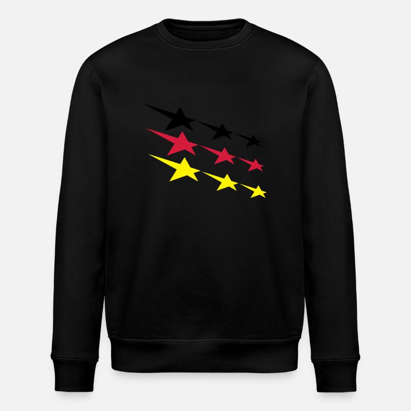 Deutschland Sterne - Stanley/Stella Unisex Bio-Sweatshirt ROLLER - Schwarz