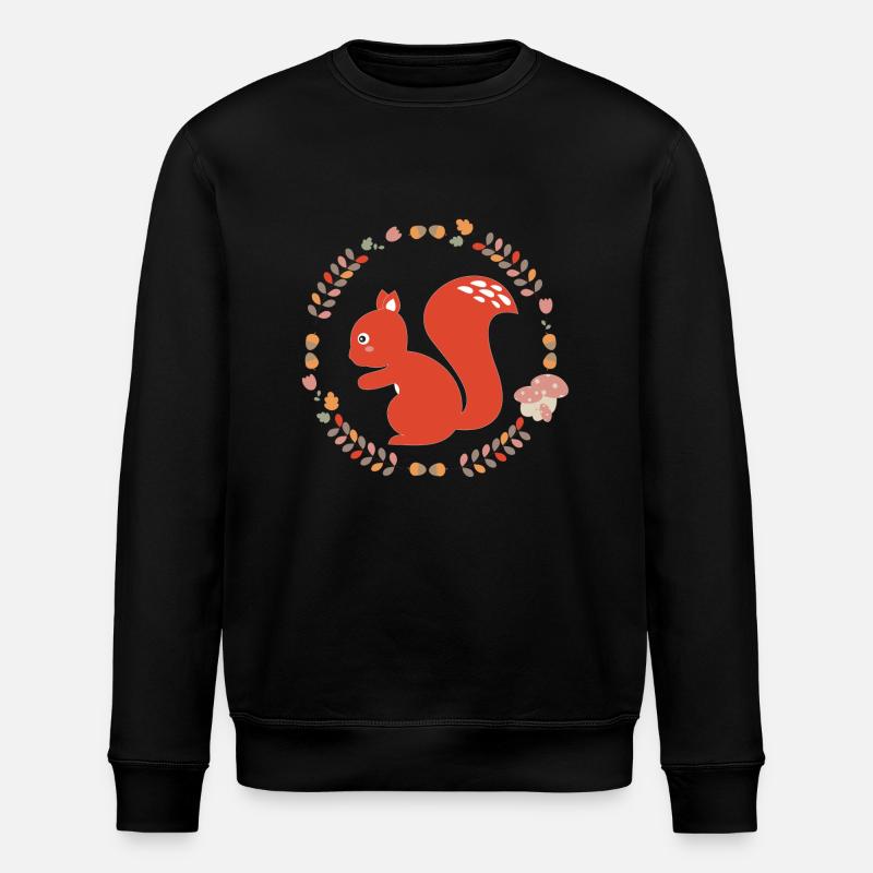 ecureuil - Sweat bio ROLLER Stanley/Stella Unisexe - noir