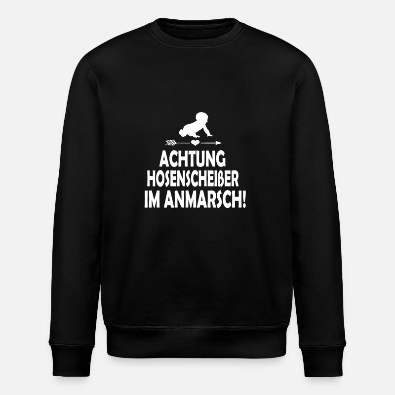 Schwangerschaft - Stanley/Stella Unisex Bio-Sweatshirt ROLLER - Schwarz