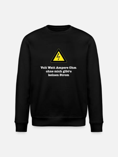 volt_watt - Stanley/Stella Unisex Bio-Sweatshirt ROLLER - Schwarz