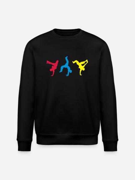 bboys___f3 - Stanley/Stella ROLLER Unisex Organic Sweatshirt - black