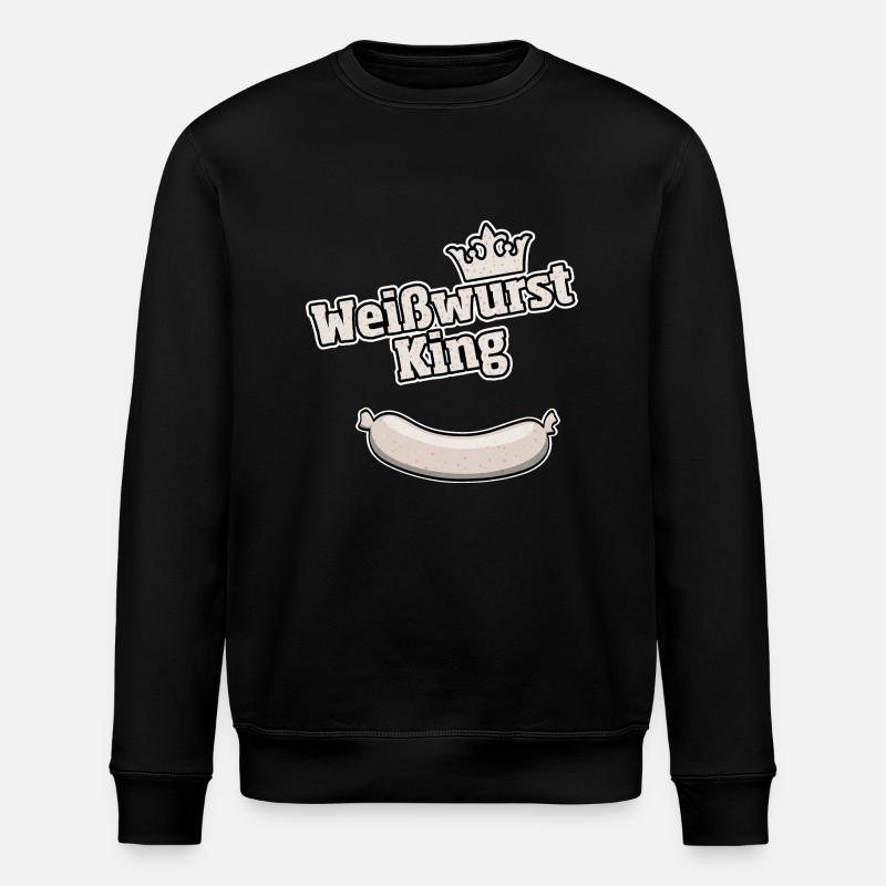 Weisswurst King Bavarois cadeau - Sweat bio ROLLER Stanley/Stella Unisexe - noir