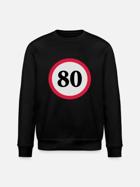 geschwindigkeitstafel_80 - Stanley/Stella Unisex Bio-Sweatshirt ROLLER - Schwarz