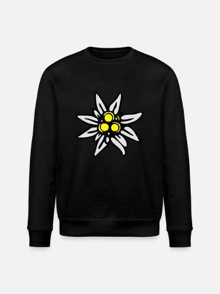 Edelweiss - Stanley/Stella Unisex Bio-Sweatshirt ROLLER - Schwarz