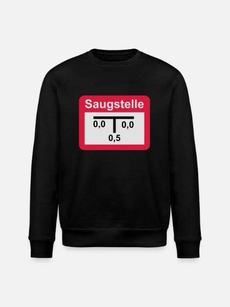 Saugstelle - Stanley/Stella Unisex Bio-Sweatshirt ROLLER - Schwarz