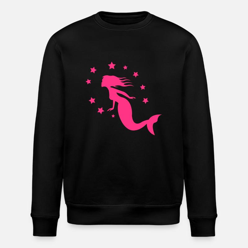 meerjungfrau_02 - Stanley/Stella Unisex Bio-Sweatshirt ROLLER - Schwarz