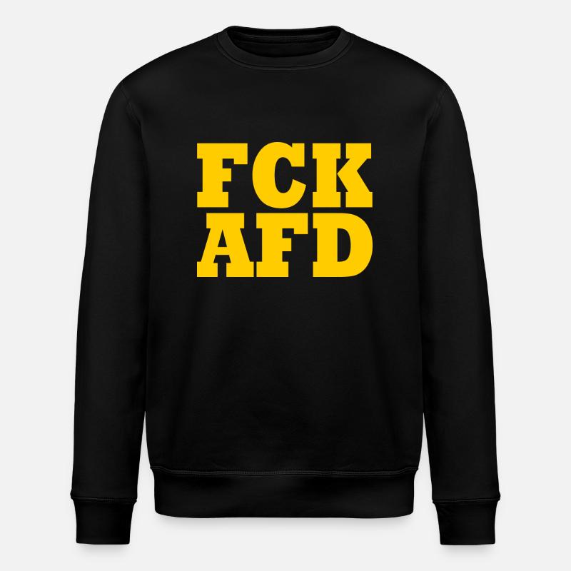 Fck afd - Stanley/Stella Unisex Bio-Sweatshirt ROLLER - Schwarz