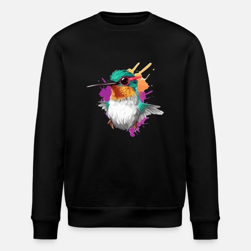 Piti le colibri - Sweat bio ROLLER Stanley/Stella Unisexe - noir