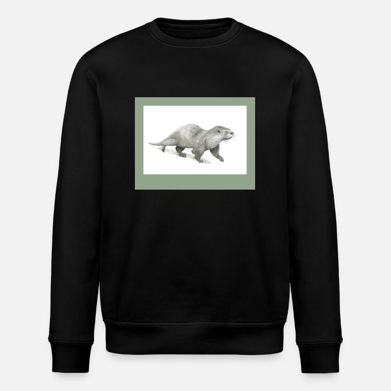 230909 Otter 3 - Stanley/Stella Unisex Bio-Sweatshirt ROLLER - Schwarz
