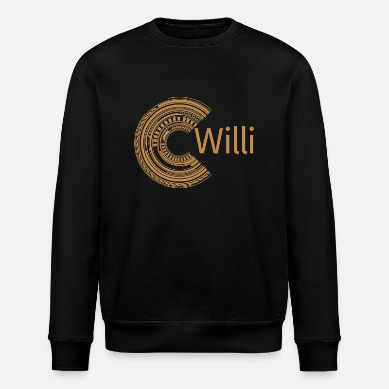 Pour Willi - Sweat bio ROLLER Stanley/Stella Unisexe - noir
