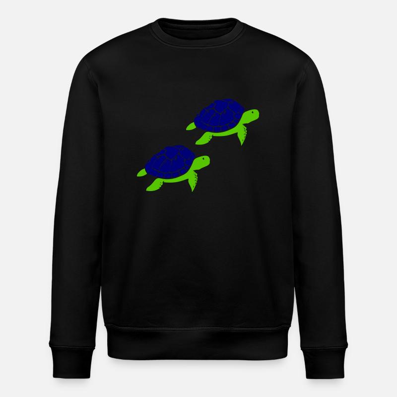 Schildkröten - Stanley/Stella Unisex Bio-Sweatshirt ROLLER - Schwarz
