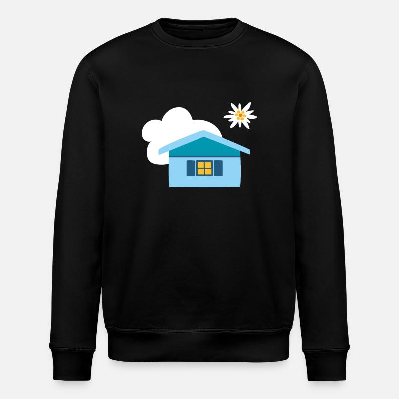 Hüttenzauber - Stanley/Stella Unisex Bio-Sweatshirt ROLLER - Schwarz