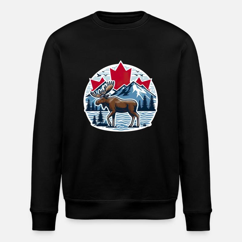 Canada 4 - Stanley/Stella ROLLER Unisex Organic Sweatshirt - black