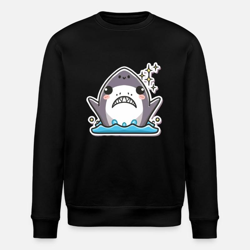 Shark Lover - Stanley/Stella ROLLER Unisex Organic Sweatshirt - black