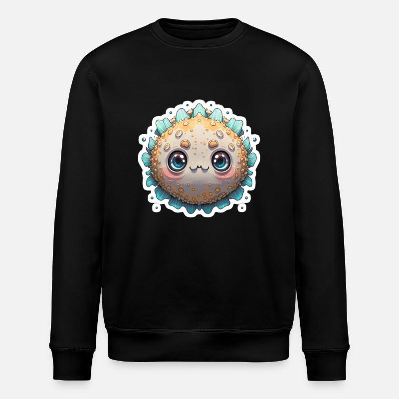 Kugelfisch-Liebhaber - Stanley/Stella Unisex Bio-Sweatshirt ROLLER - Schwarz