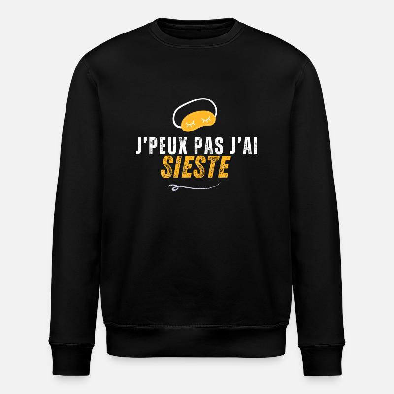 J'peux pas j'ai sieste - Sweat bio ROLLER Stanley/Stella Unisexe - noir