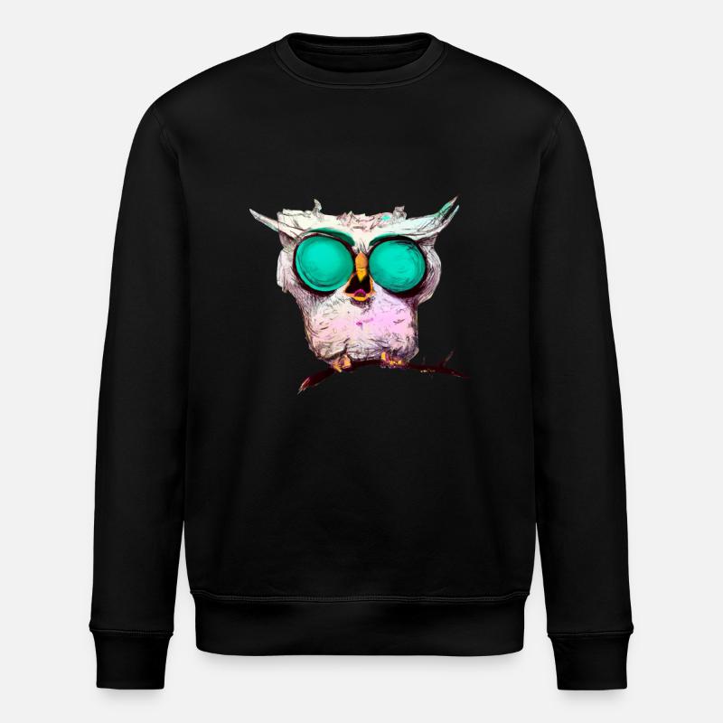 Owl_ 02 - Sweat bio ROLLER Stanley/Stella Unisexe - noir