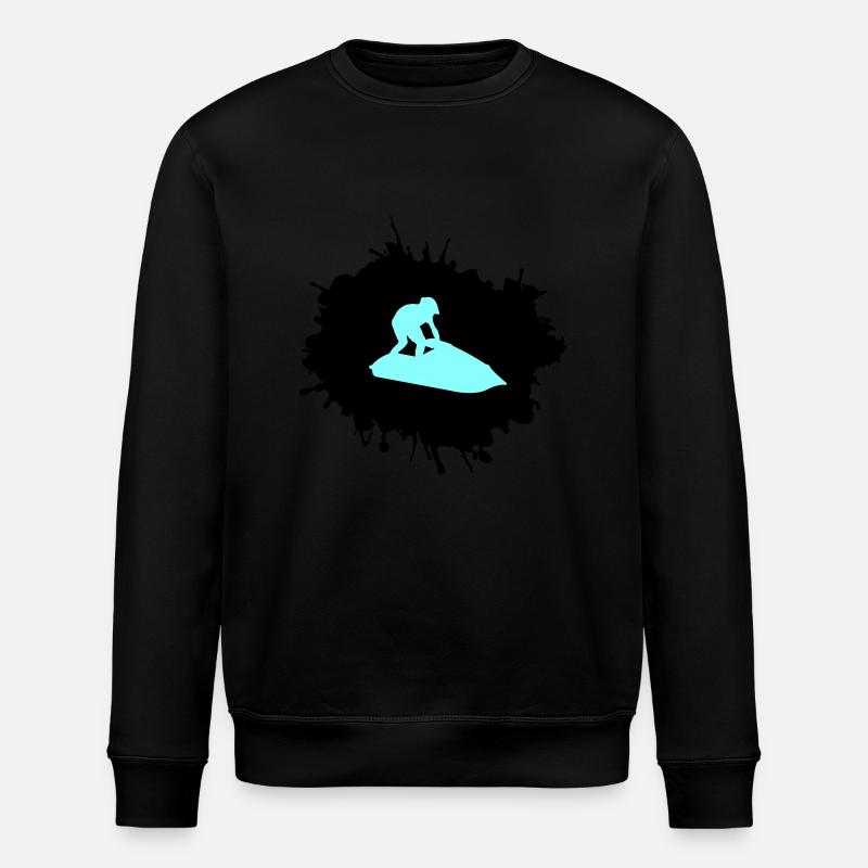 jet ski klecks - Stanley/Stella Unisex Bio-Sweatshirt ROLLER - Schwarz