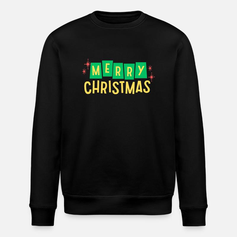 Joyeux Noël et Joyeuses Fêtes - Sweat bio ROLLER Stanley/Stella Unisexe - noir