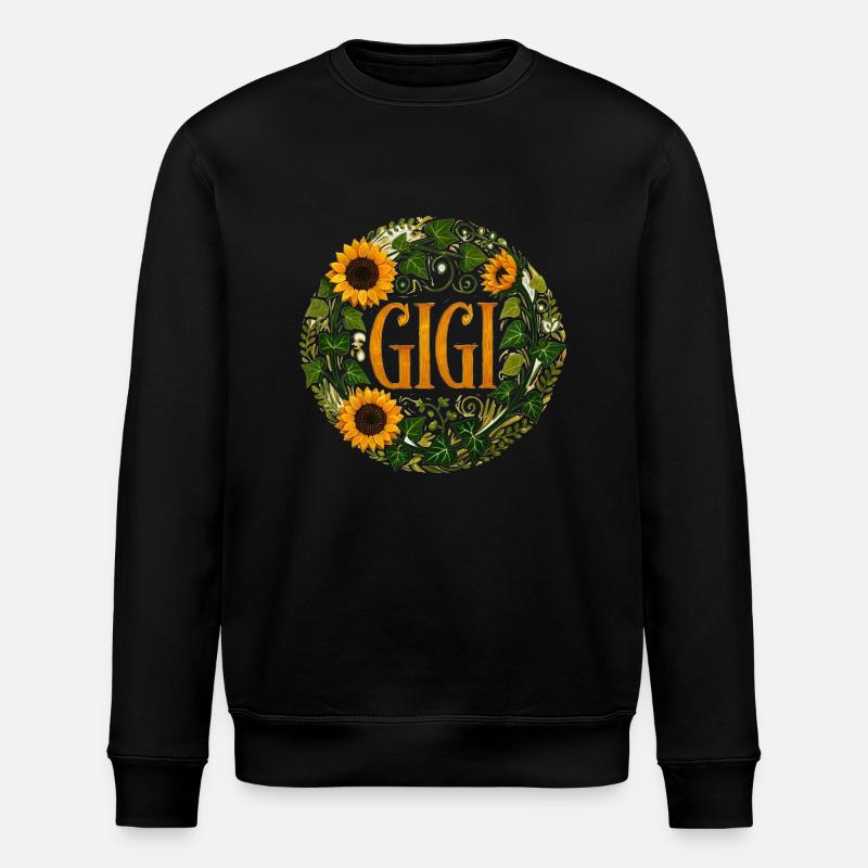 Gigi Sonnenblumen - Stanley/Stella Unisex Bio-Sweatshirt ROLLER - Schwarz