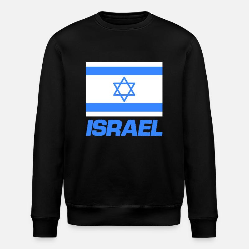 Drapeau d’Israël - Sweat bio ROLLER Stanley/Stella Unisexe - noir