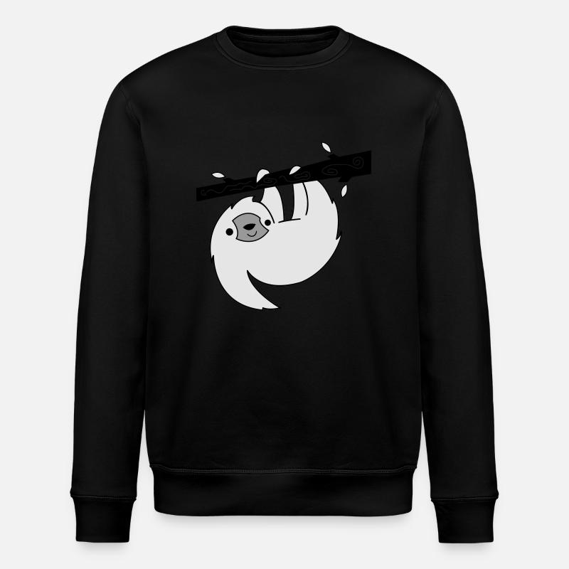 faultier 002 - Stanley/Stella Unisex Bio-Sweatshirt ROLLER - Schwarz