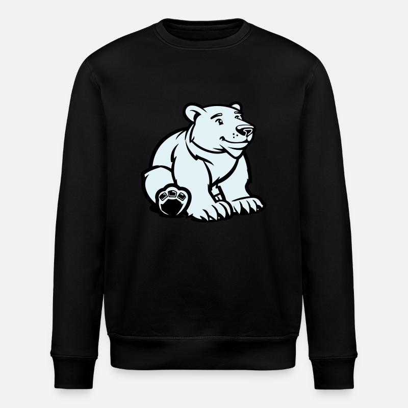Ours polaire - Sweat bio ROLLER Stanley/Stella Unisexe - noir