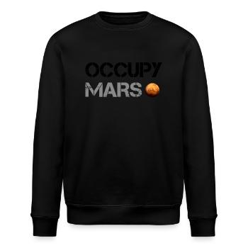 Occupy Mars Planet Space Explor Raketenwissenschaft - Stanley/Stella Unisex Bio-Sweatshirt ROLLER - Schwarz - Vorne - Nik (191cm)