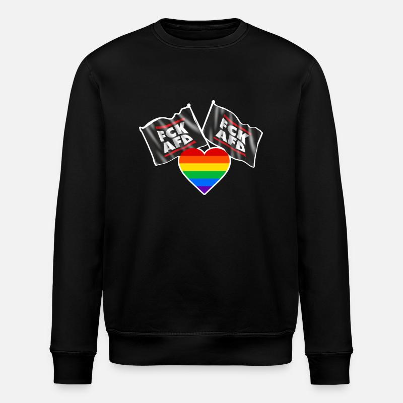 LGBTQ+ - FCKAFD - Stanley/Stella Unisex Bio-Sweatshirt ROLLER - Schwarz