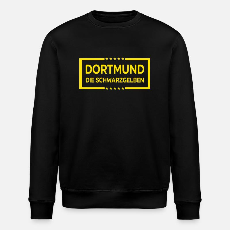 Dortmund: The Black & Yellows - Stanley/Stella ROLLER Unisex Organic Sweatshirt - black