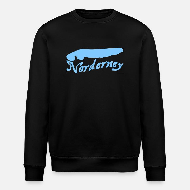 Norderney Tattoo - Stanley/Stella ROLLER Unisex Organic Sweatshirt - black