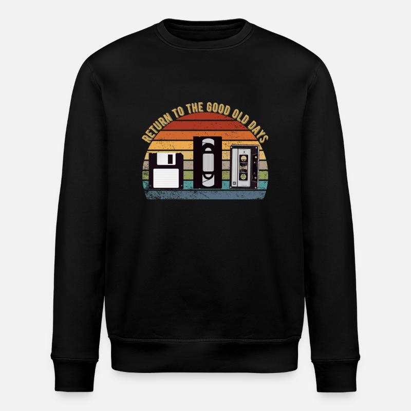 Nostalgie des années 90 - Sweat bio ROLLER Stanley/Stella Unisexe - noir