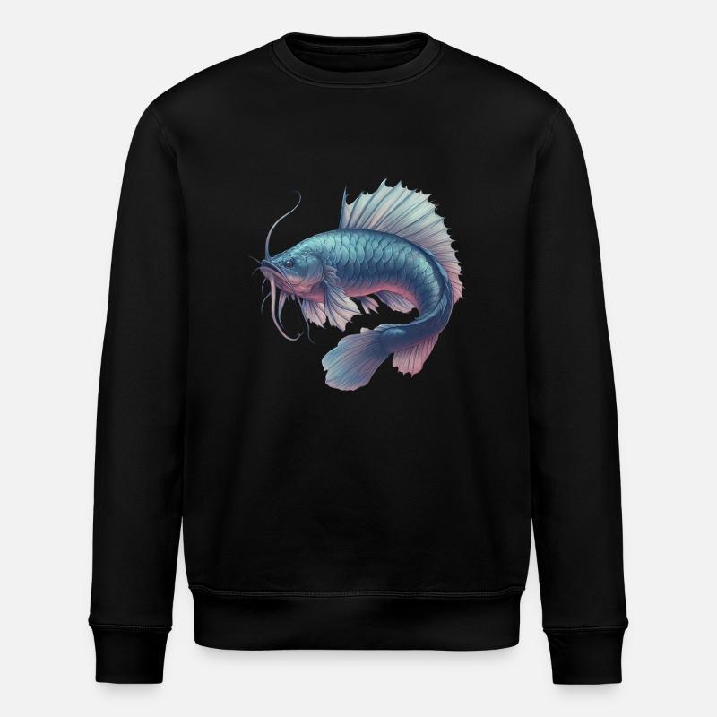 Fantasy Fish - Stanley/Stella ROLLER Unisex Organic Sweatshirt - black