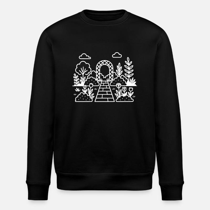 Garten Gärtnerei Logo - Stanley/Stella Unisex Bio-Sweatshirt ROLLER - Schwarz