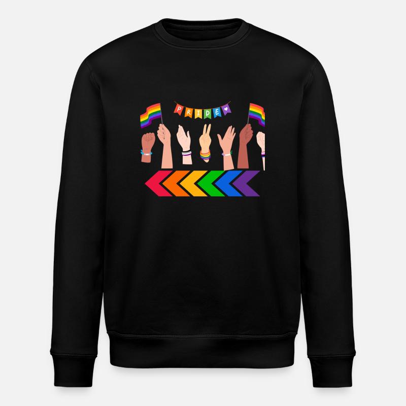 Pride Finger - Stanley/Stella Unisex Bio-Sweatshirt ROLLER - Schwarz