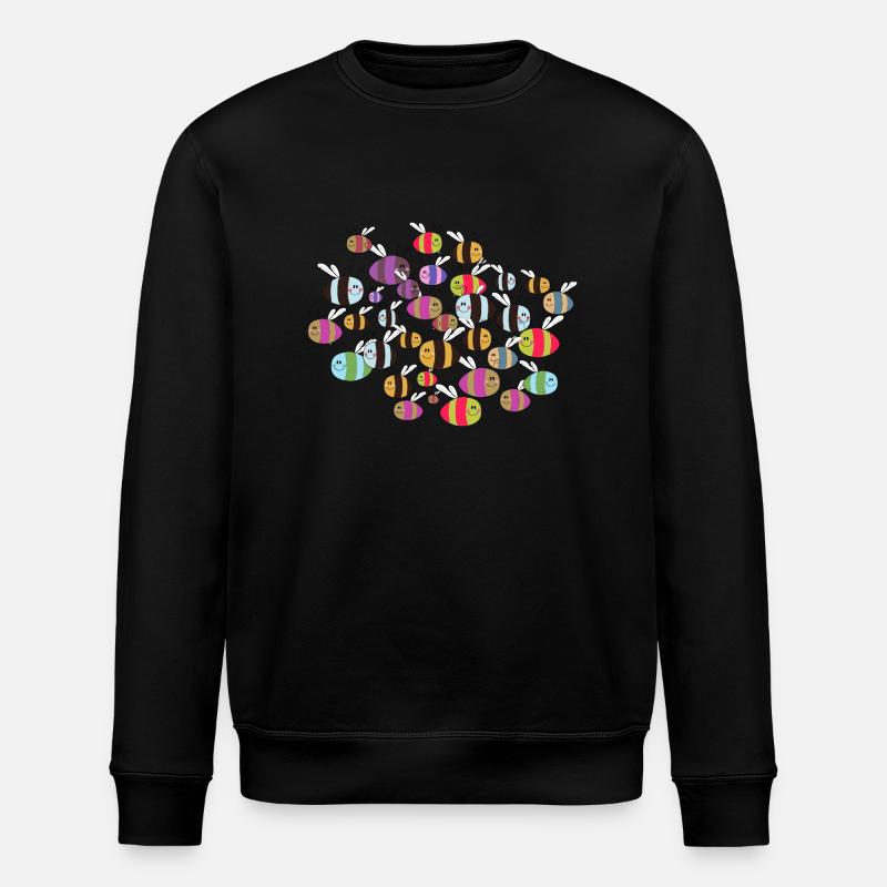 bienenschwarm bunt - Sweat bio ROLLER Stanley/Stella Unisexe - noir