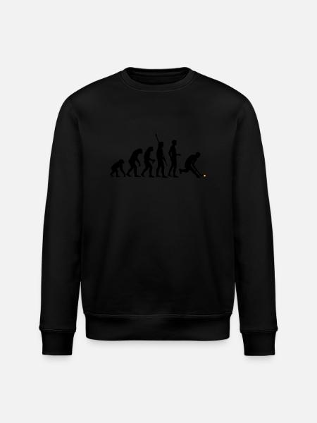 evolution_herren_hockey_2c - Stanley/Stella ROLLER Unisex Organic Sweatshirt - black