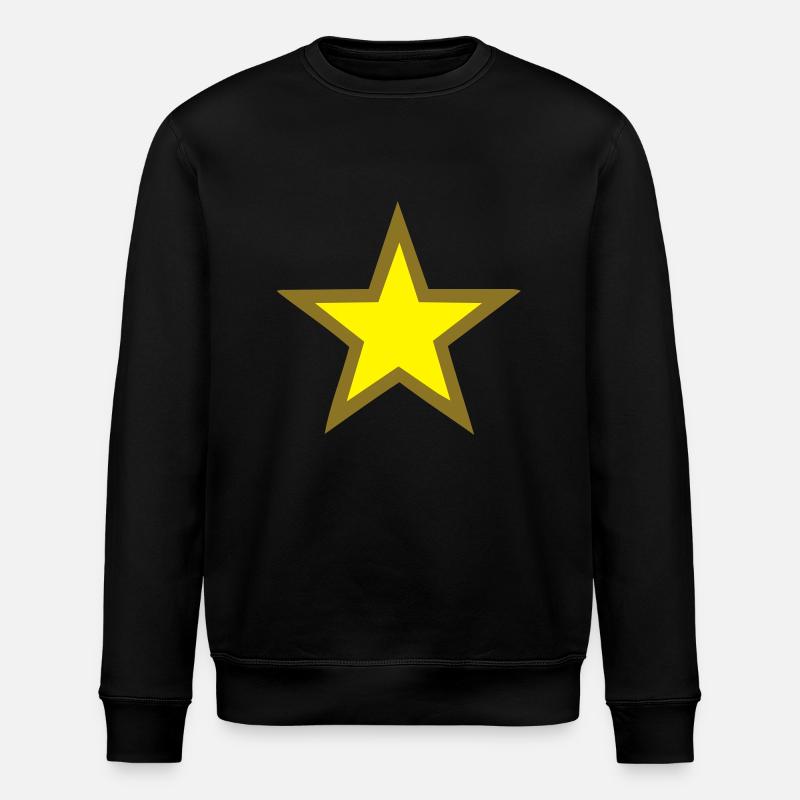 stern goldgelb - Stanley/Stella Unisex Bio-Sweatshirt ROLLER - Schwarz