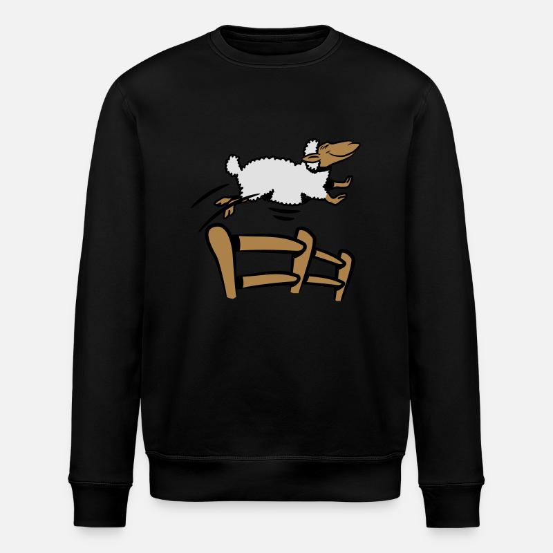 SHEEP Jumping Fence - Stanley/Stella ROLLER Unisex Organic Sweatshirt - black