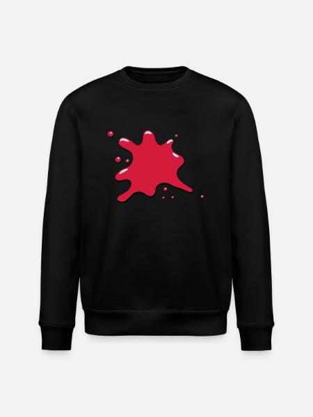 Blob blot blood - Stanley/Stella ROLLER Unisex Organic Sweatshirt - black