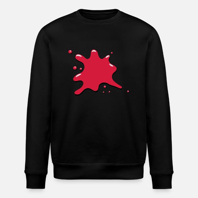 Klecks fleck blut - Stanley/Stella Unisex Bio-Sweatshirt ROLLER - Schwarz