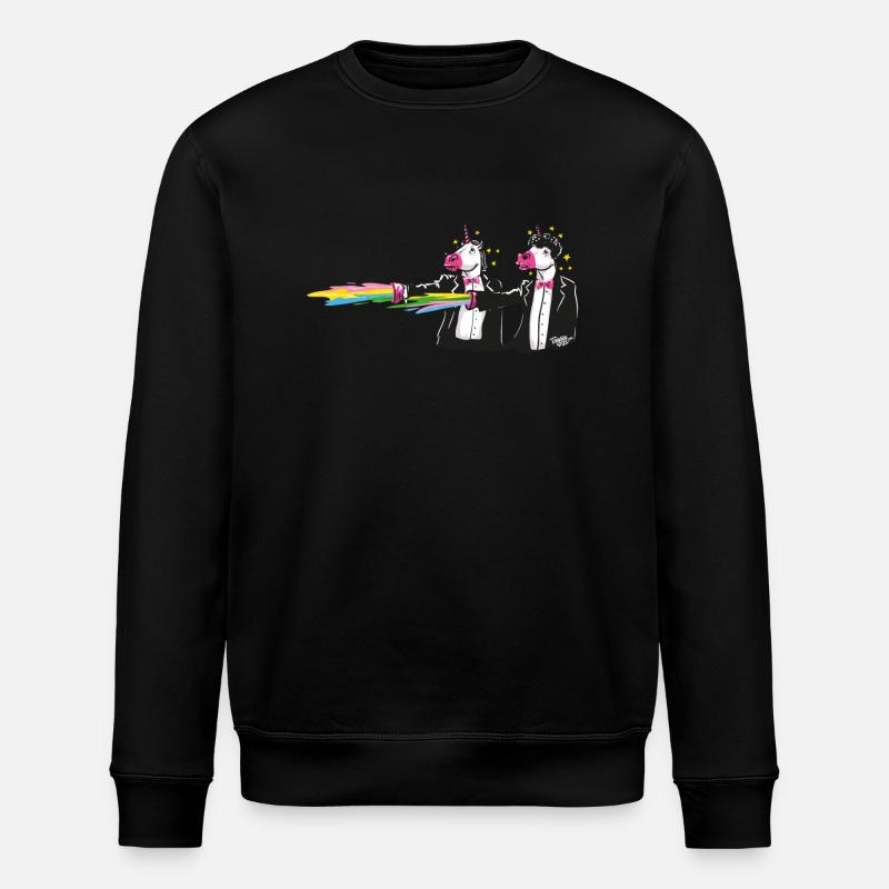 unicorns & rainbows - Sweat bio ROLLER Stanley/Stella Unisexe - noir