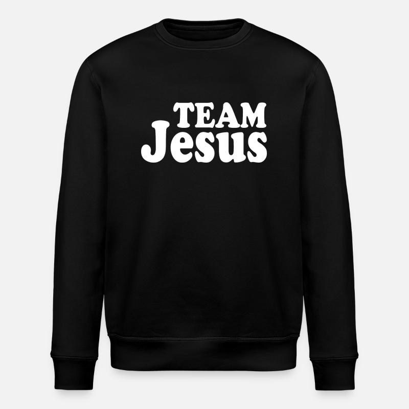 Team jesus - Stanley/Stella Unisex Bio-Sweatshirt ROLLER - Schwarz
